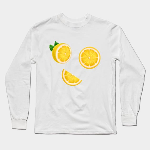 Happy Lemon Long Sleeve T-Shirt by ColonelBaconBits